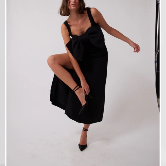 NWT The Wolf Gang Anthropologie MIDI Bow Gown - Picture 7 of 9
